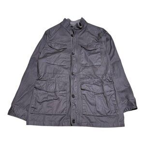 Banana Republic Gray‎ Multi Pocket Corduroy Collar Gray Chore Jacket Men’s Large